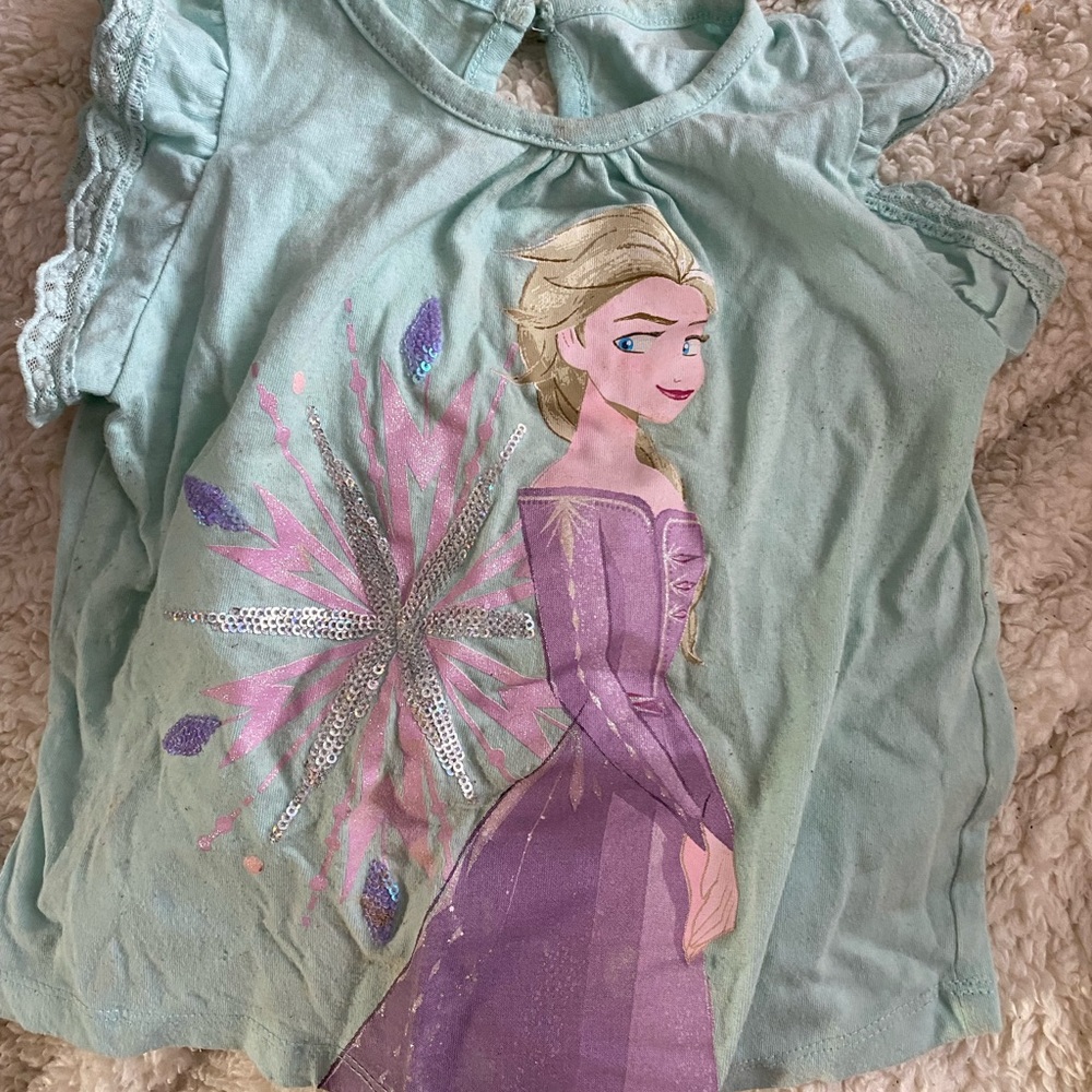 3 year old frozen Elsa tee